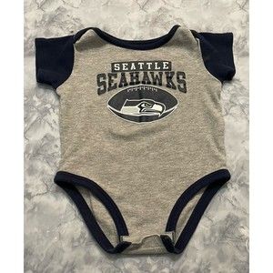 NFL Seattle Seahawks Football Toddler Onesie Bodysuit Outfit, Size 18 months
